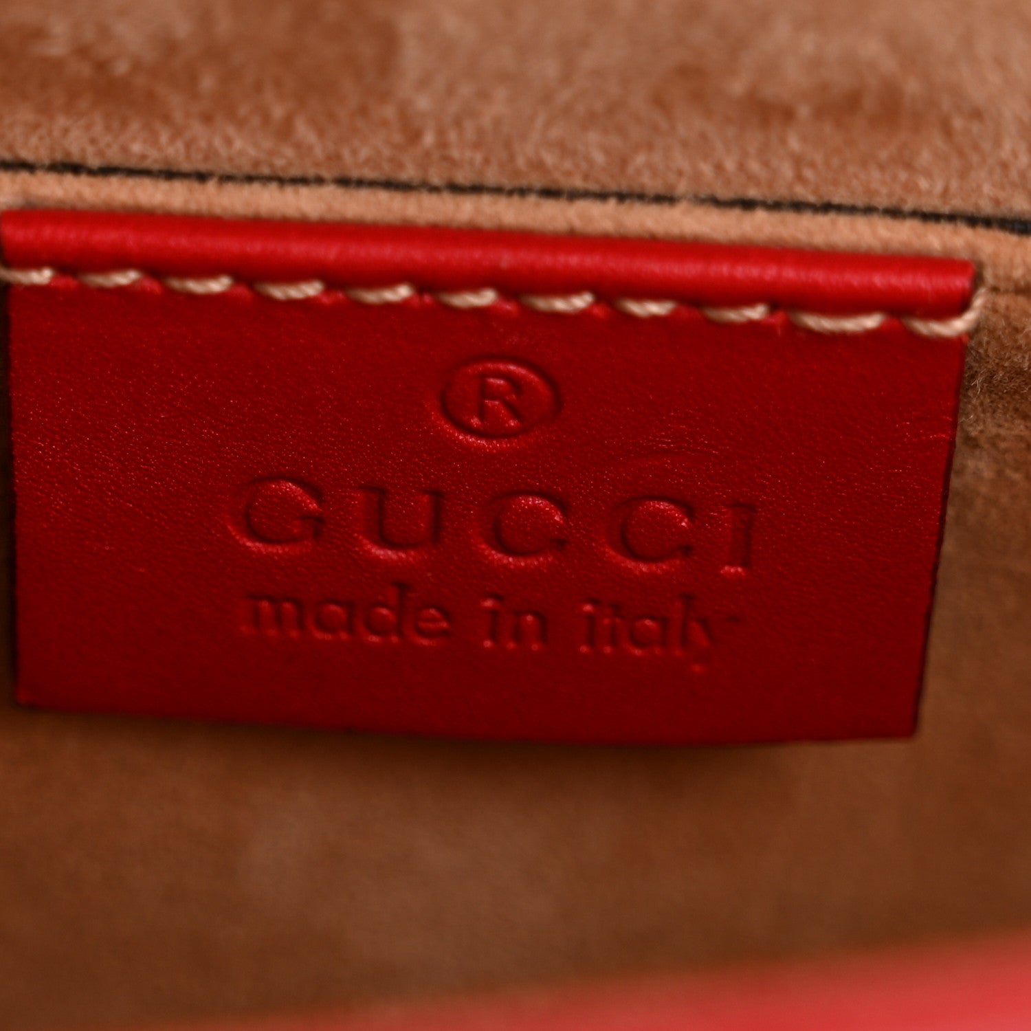 Gucci Calfskin Mini Sylvie Chain Shoulder Bag Hibiscus Red 6 of 14