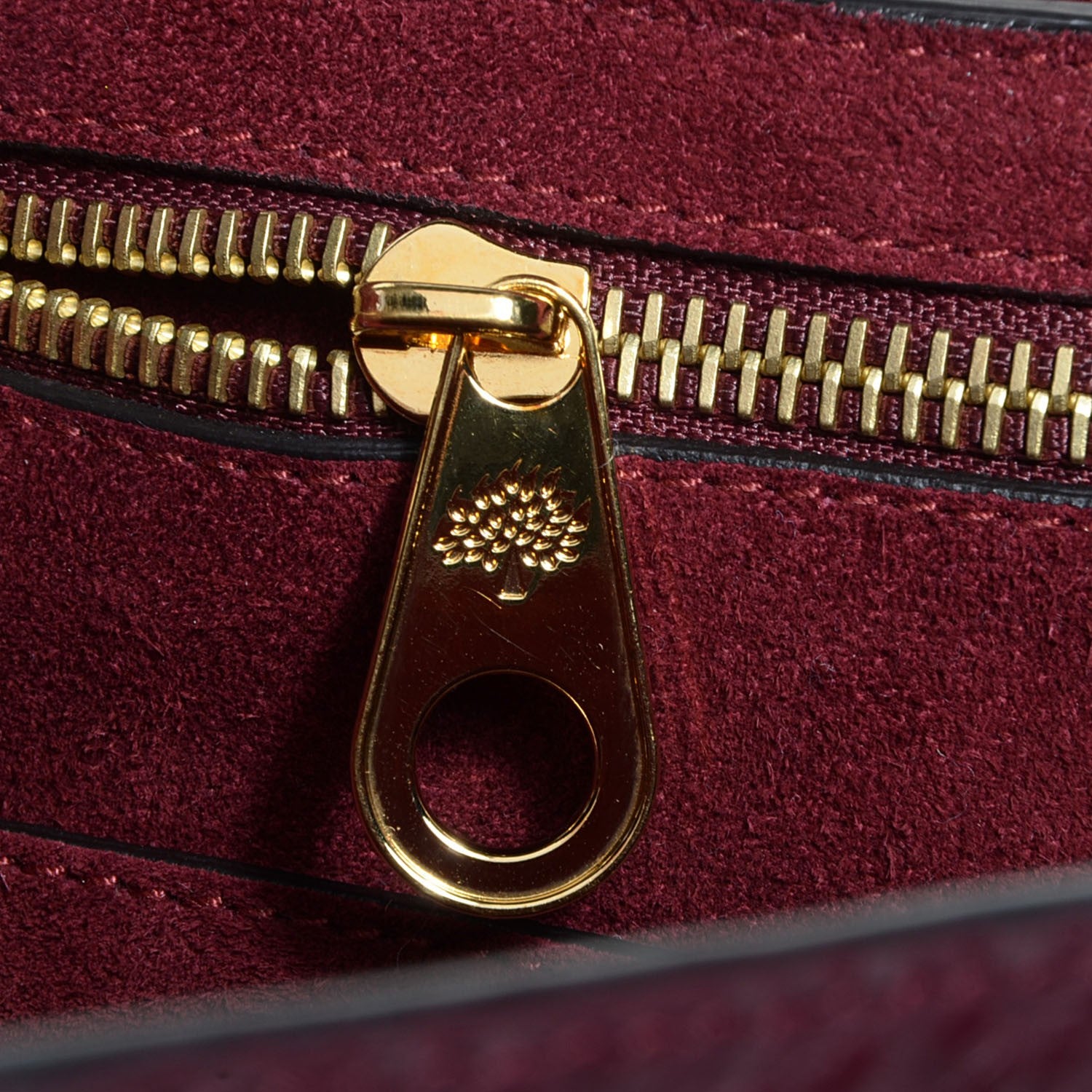 Mulberry Shiny Grain Small Bayswater Conker 11 of 11