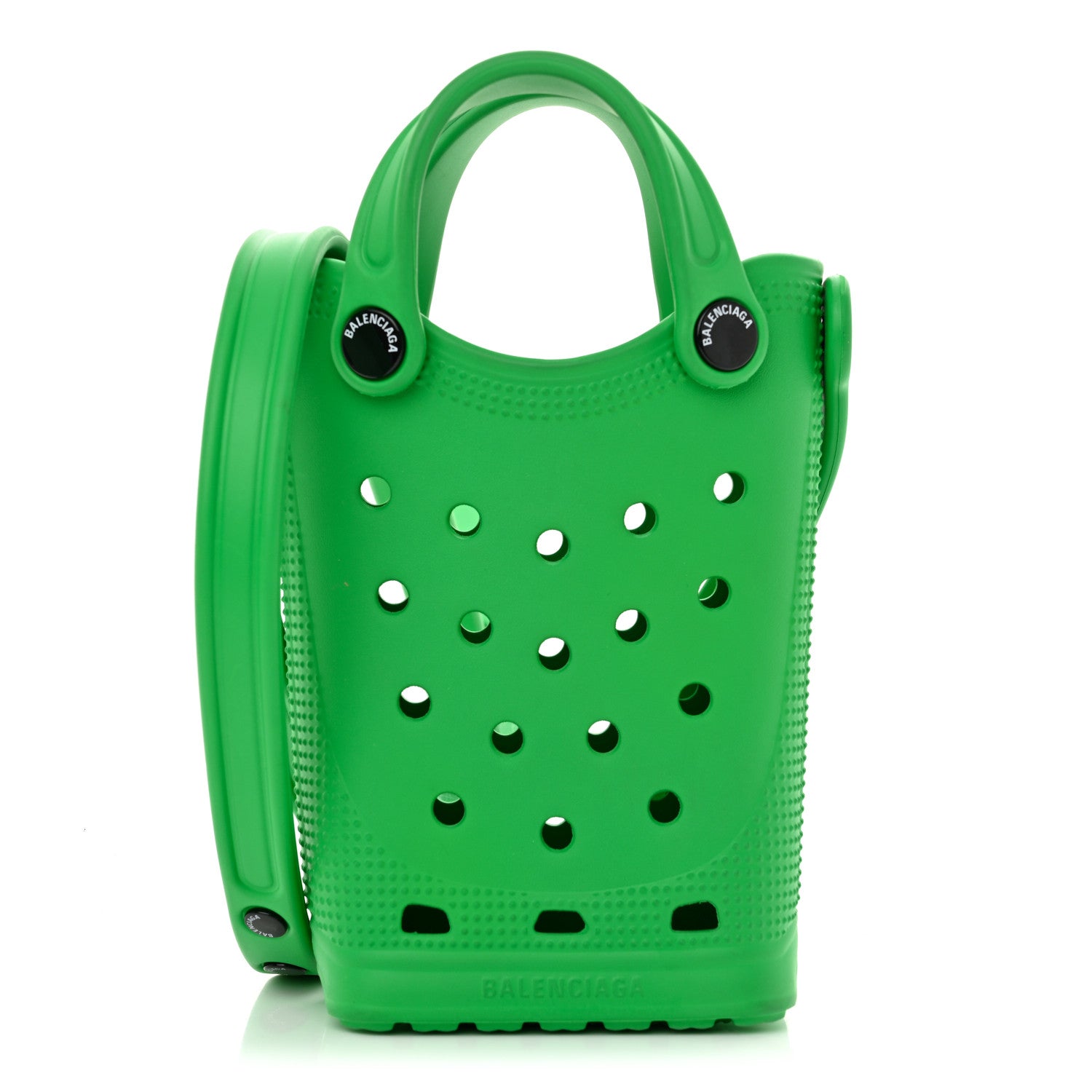 Balenciaga X CROCS Rubber Phone Holder with Strap Green 1 of 10