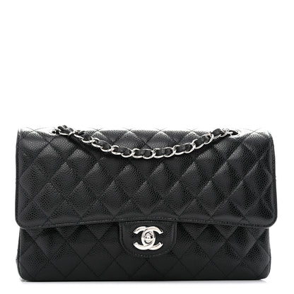 Chanel Caviar Quilted Medium Double Flap Black 1 of 13