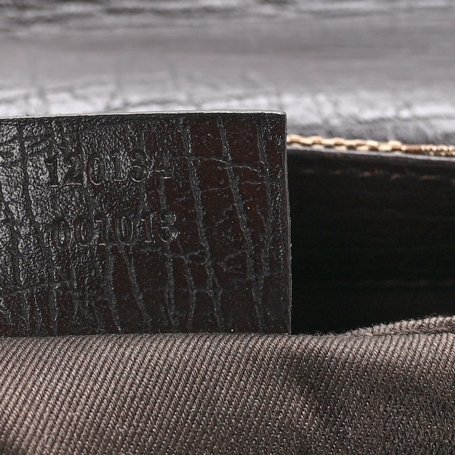 Gucci Monogram Horsebit Clutch Dark Brown 7 of 13