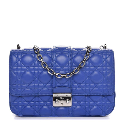 Christian Dior Lambskin Cannage Medium Miss Dior Flap Blue 1 of 7