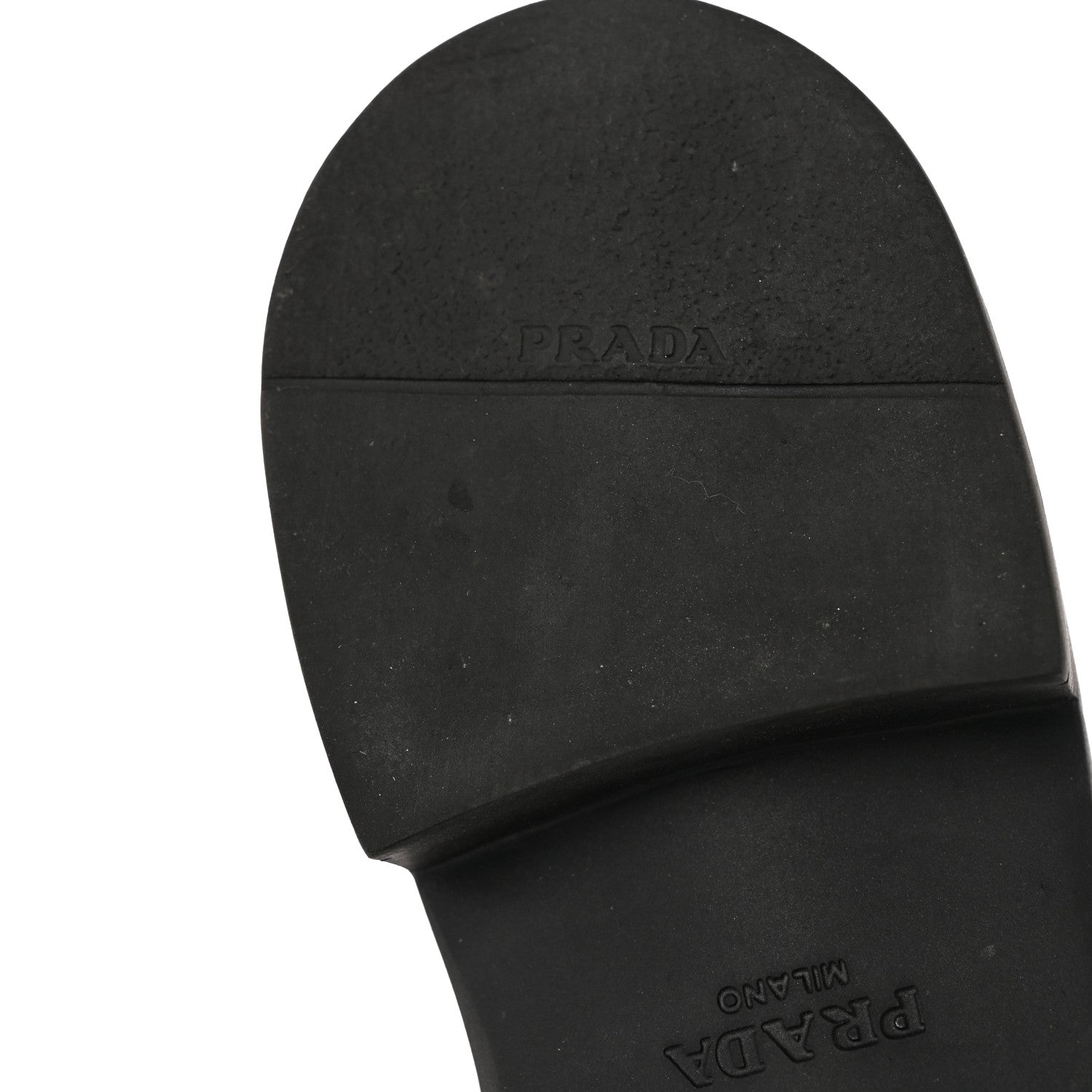 Prada Spazzolato Metal Triangle Logo 50mm Loafers 39 Black 13 of 13