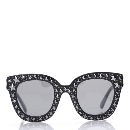 Gucci Acetate Stars Cat Eye Sunglasses GG0116S Black 2 of 8