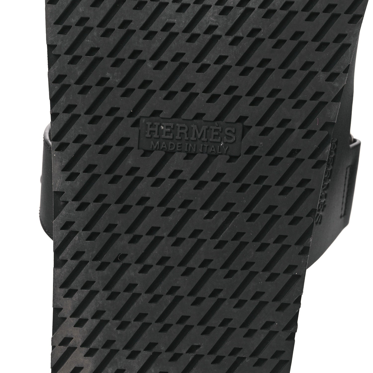 Hermes Calfskin Mens Chypre Sandals 44 Black 8 of 14