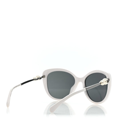 Chanel Acetate Pearl Butterfly Sunglasses 5338-H-A White 4 of 8