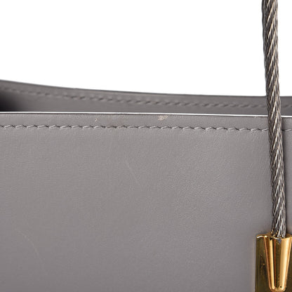 Balenciaga Soft Calfskin Medium Cable Shopper Tote Gris Vison 12 of 14
