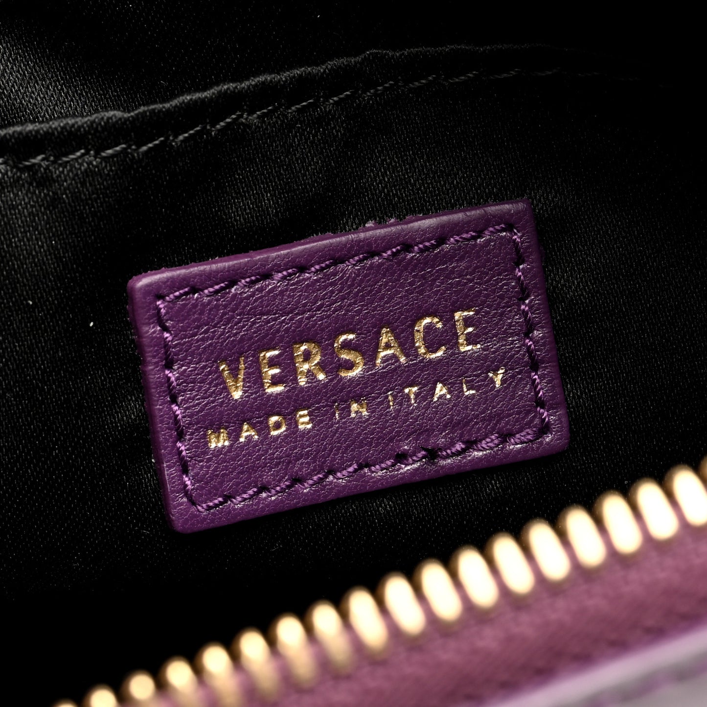 Patent Medusa Clutch Pouch With Strap Purple