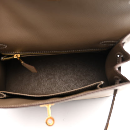 Hermes Epsom Kelly Sellier 25 Etoupe 5 of 11