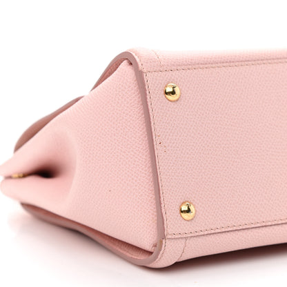 Salvatore Ferragamo Hammered Calfskin Carrie Shoulder Bag Pink 10 of 11