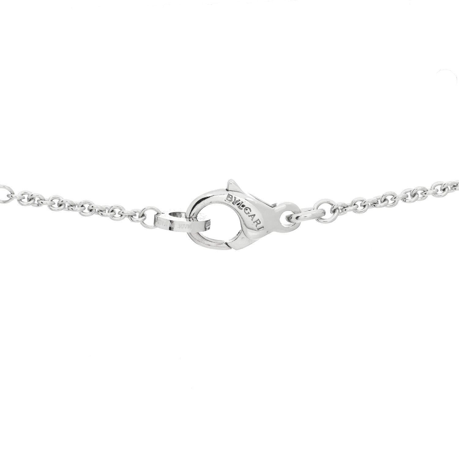 Bulgari 18K White Gold Diamond BVLGARI BVLGARI Pendant Necklace 3 of 4