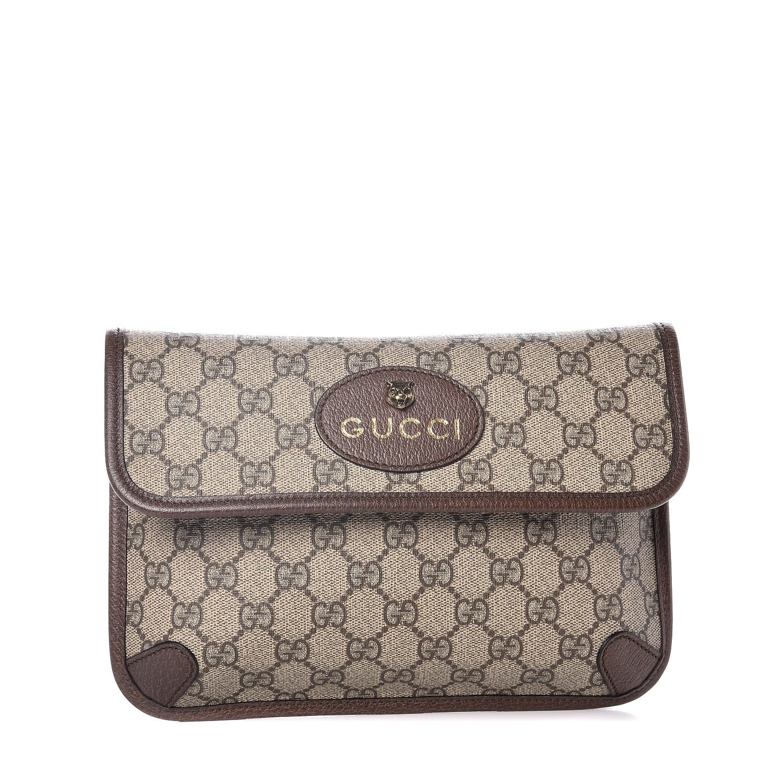 Gucci GG Supreme Monogram Neo Vintage Web Belt Bag Brown 1 of 8