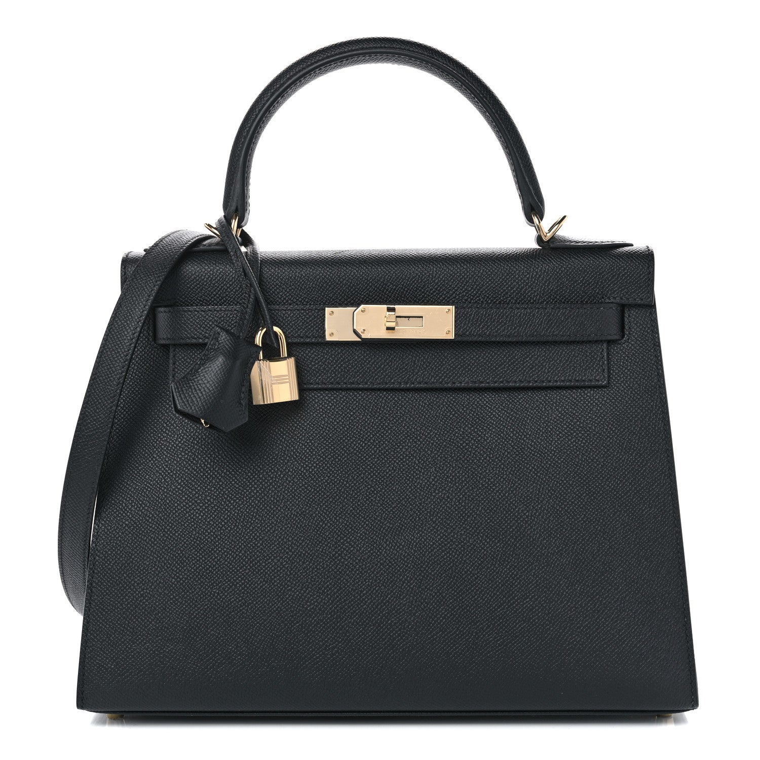 Hermes Epsom Kelly Sellier 28 Black 1 of 10