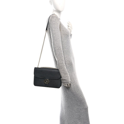 Gucci Dollar Calfskin Interlocking G Shoulder Bag Black 2 of 10