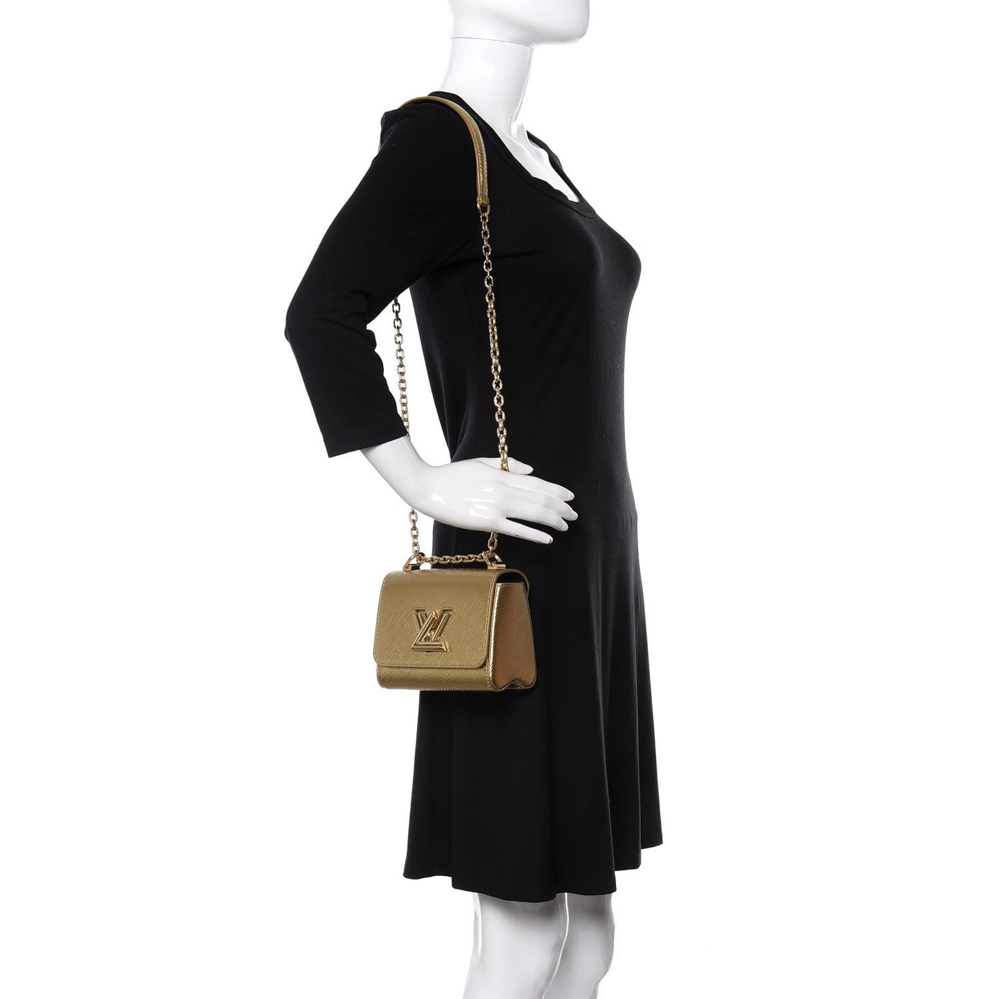 Epi Twist Shoulder Bag Mini Gold