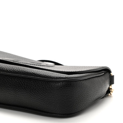Gucci Pebbled Calfskin Medium Soho Flap Crossbody Black 5 of 8