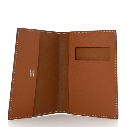 Hermes Evercolor MC2 Magellan Passport Holder Gold 5 of 11
