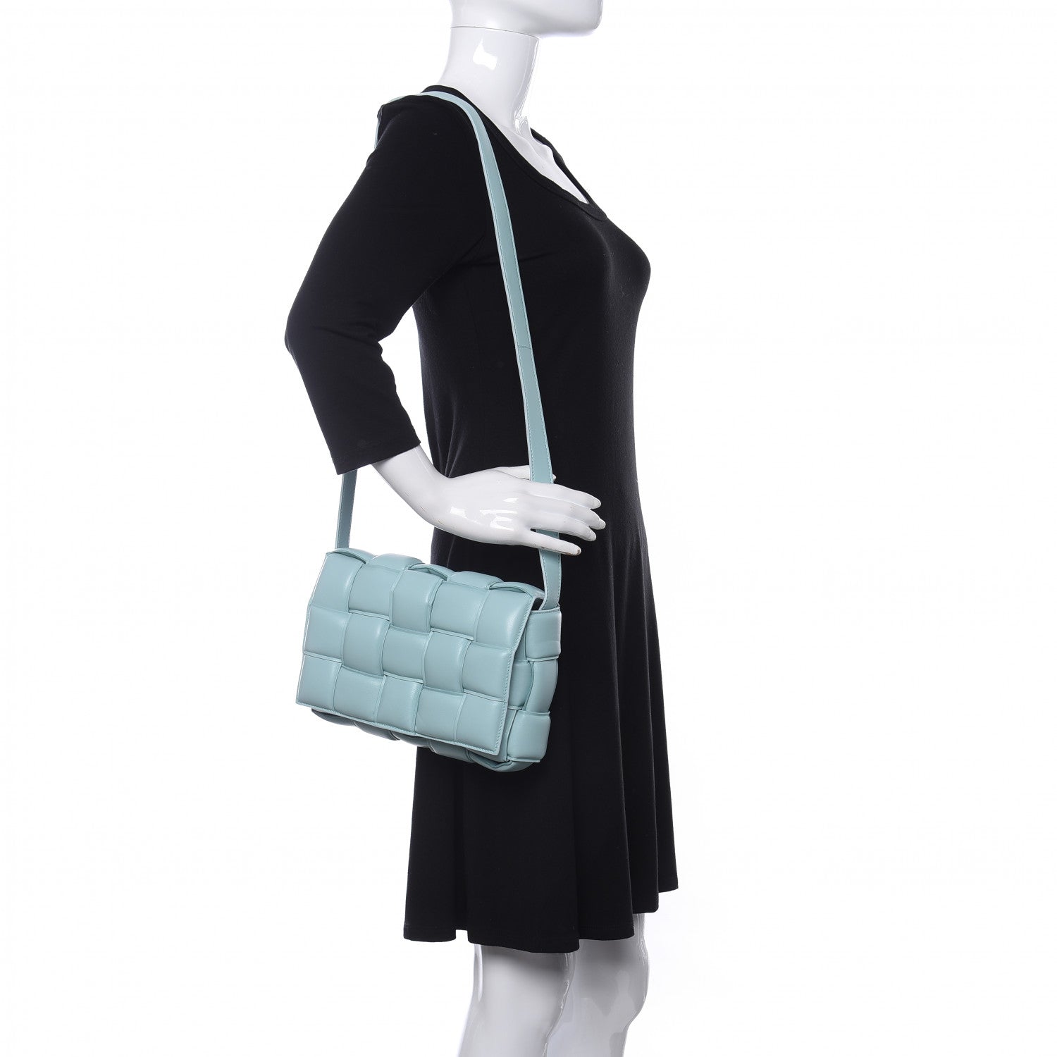 Bottega Veneta Nappa Maxi Intreccio Padded Cassette Crossbody Bag Ice 2 of 8