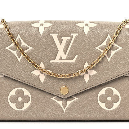Louis Vuitton Empreinte Monogram Giant Felicie Pochette Tourterelle Creme 7 of 9