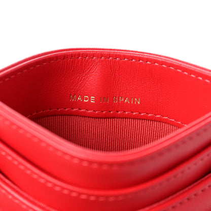 Chanel Lambskin Quilted Chanel 19 Card Holder Red 7 of 11