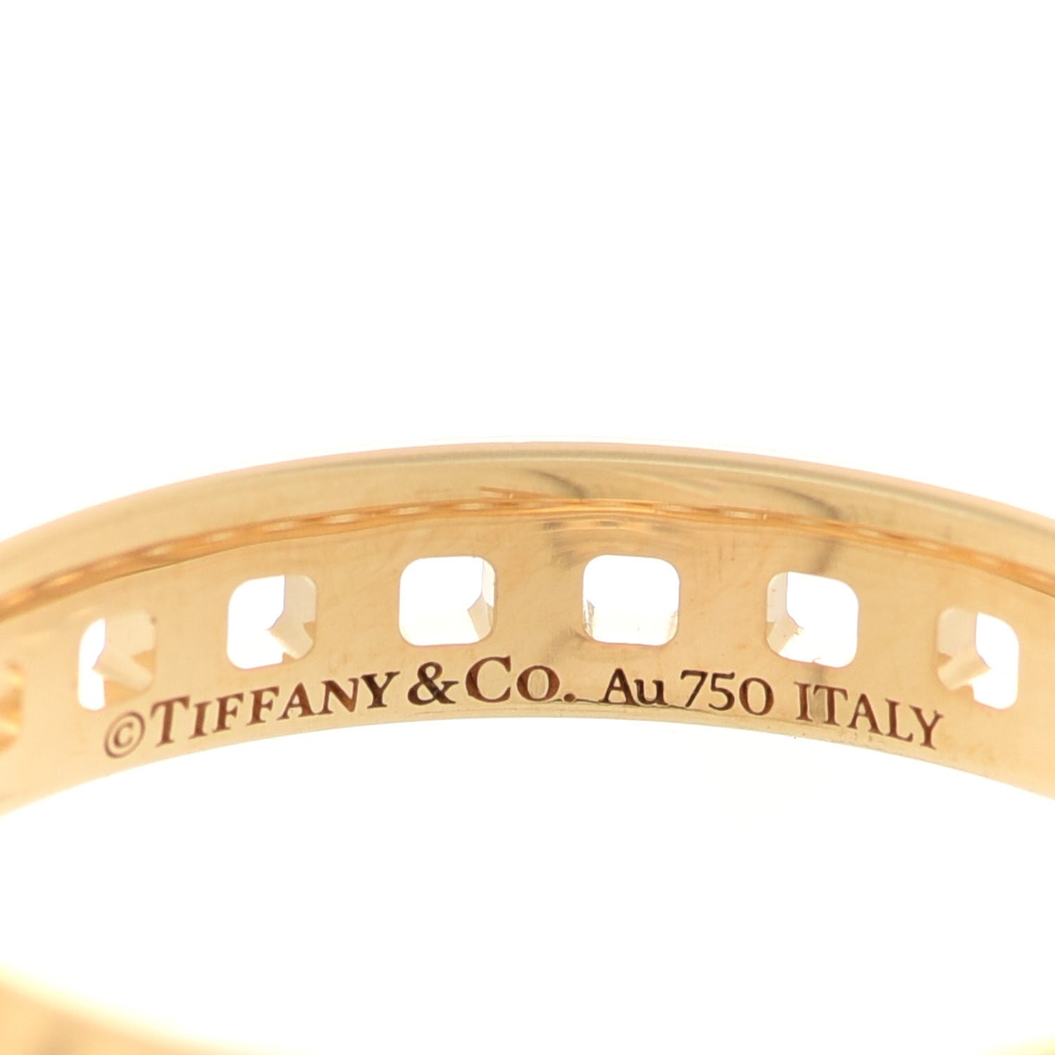 Tiffany 18K Yellow Gold T True Narrow Ring 52 6 4 of 4