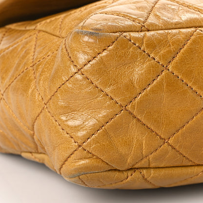 Chanel Glazed Calfskin Castle Rock Medium Flap Yellow 9 of 20