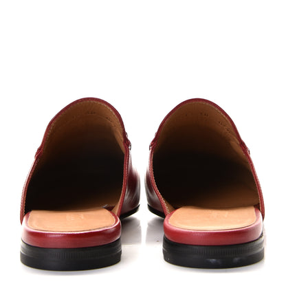 Gucci Malaga Kid Womens Princetown Slippers 38 Hibiscus Red 6 of 11