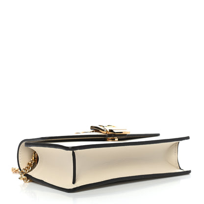 Gucci Calfskin Super Mini Sylvie Chain Shoulder Bag White 4 of 9