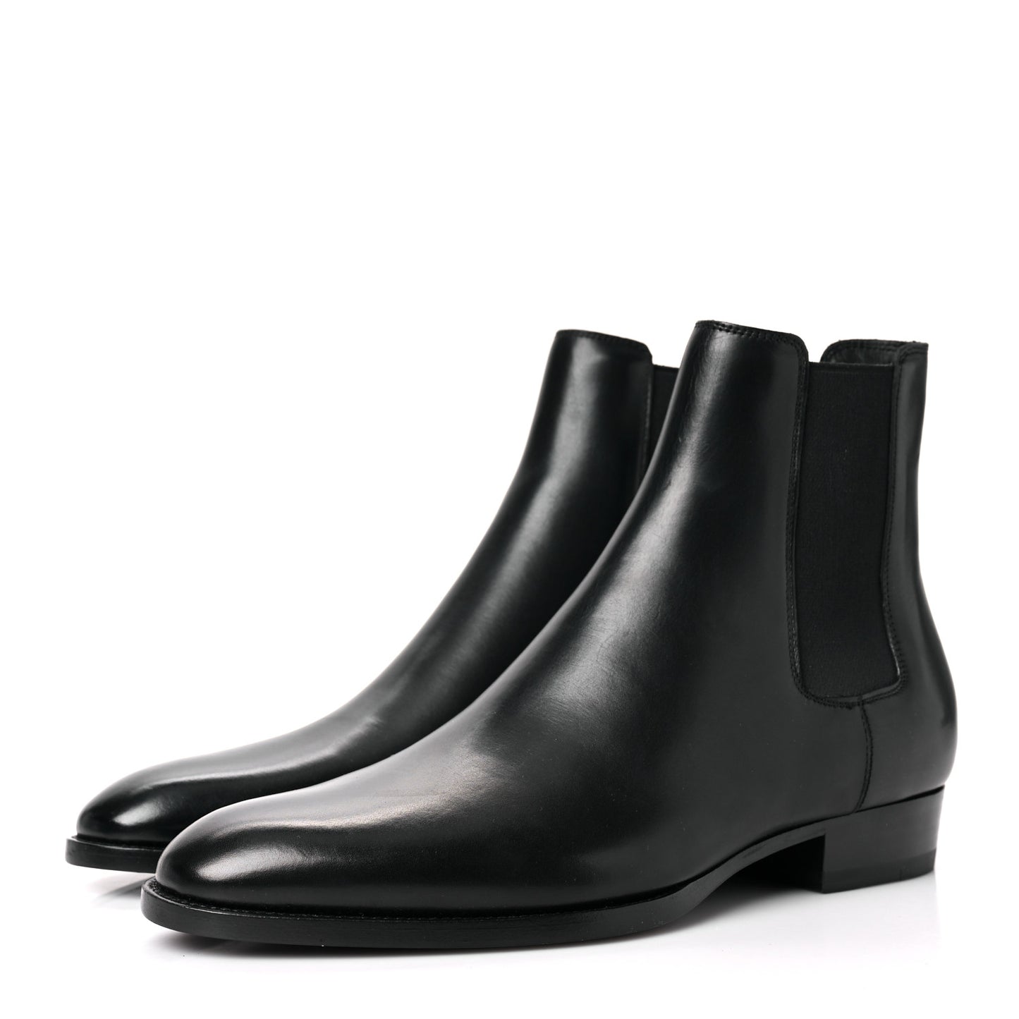 Calfskin Mens Wyatt Chelsea Boots 39 Black