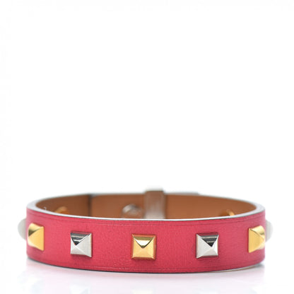 Hermes Swift Mini Dog Clous Carres Bracelet T2 Rose Extreme 3 of 6