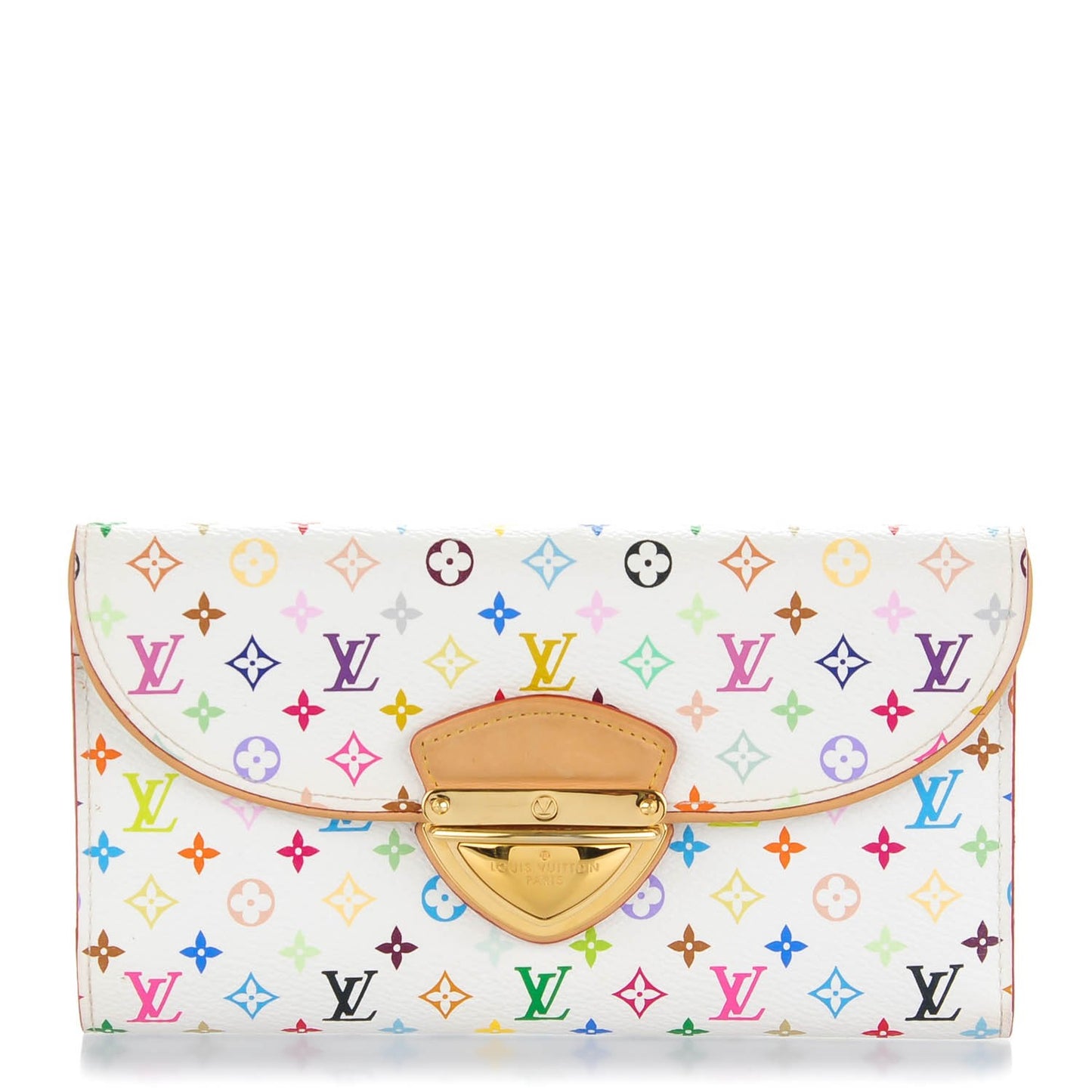 Monogram Multicolor Eugenie Wallet White Anie