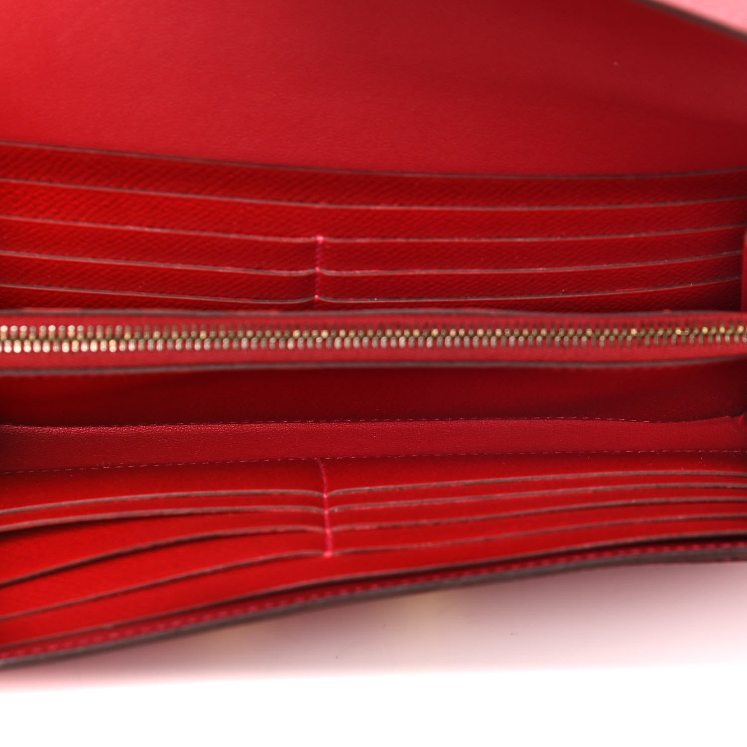 Hermes Epsom Constance Long Wallet Rouge Casaque 4 of 5