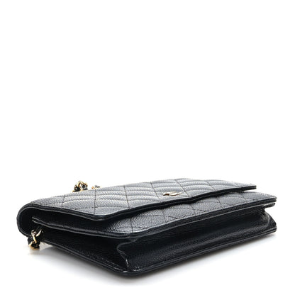 Chanel Caviar Quilted Wallet on Chain WOC Black 4 of 11