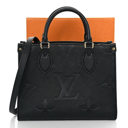 Louis Vuitton Empreinte Monogram Giant Onthego PM Black 9 of 9