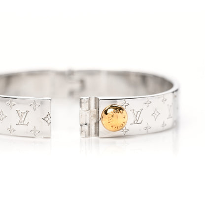 Louis Vuitton Palladium Monogram Nanogram Cuff S 6 of 6
