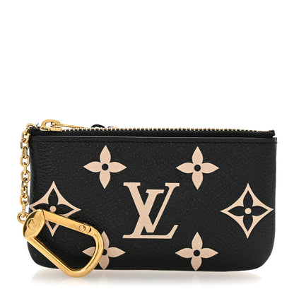 Louis Vuitton Empreinte Monogram Giant Key Pouch Black Beige 1 of 9