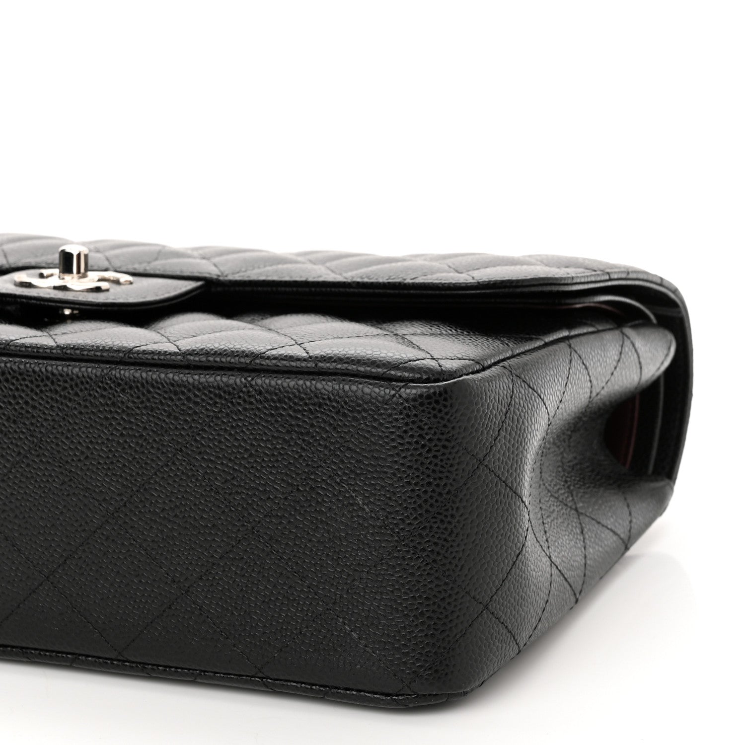 Chanel Caviar Quilted Jumbo Double Flap Black 10 of 11
