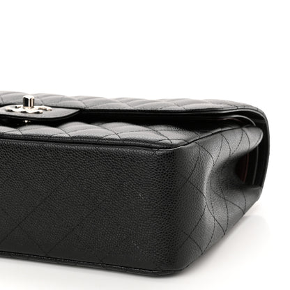 Chanel Caviar Quilted Jumbo Double Flap Black 10 of 11