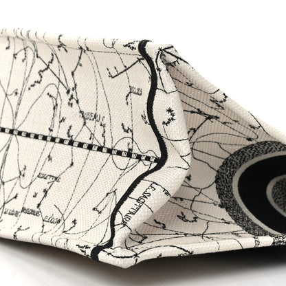 Christian Dior Canvas Embroidered Zodiac Book Tote Latte Multicolor 9 of 12