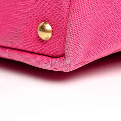 Prada Canapa Small Logo Tote Fuxia 14 of 15