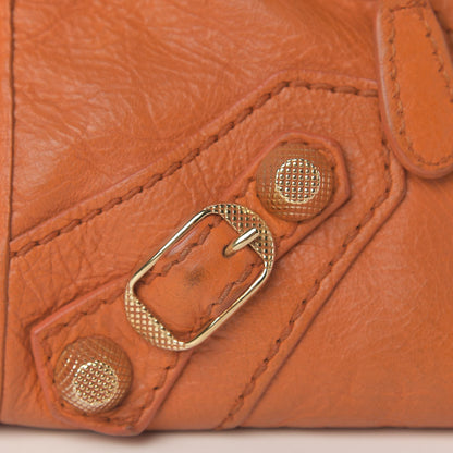 Balenciaga Agneau Giant 12 Gold Hardware Mini City Tangerine 10 of 13