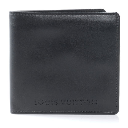 Louis Vuitton Nappa Marco Chicago Perforated Mens Wallet Black 1 of 7