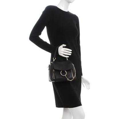 Chloe Calfskin Mini Faye Day Shoulder Bag Black 2 of 9