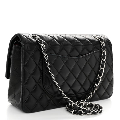 Chanel Lambskin Quilted Medium Double Flap Black 3 of 11