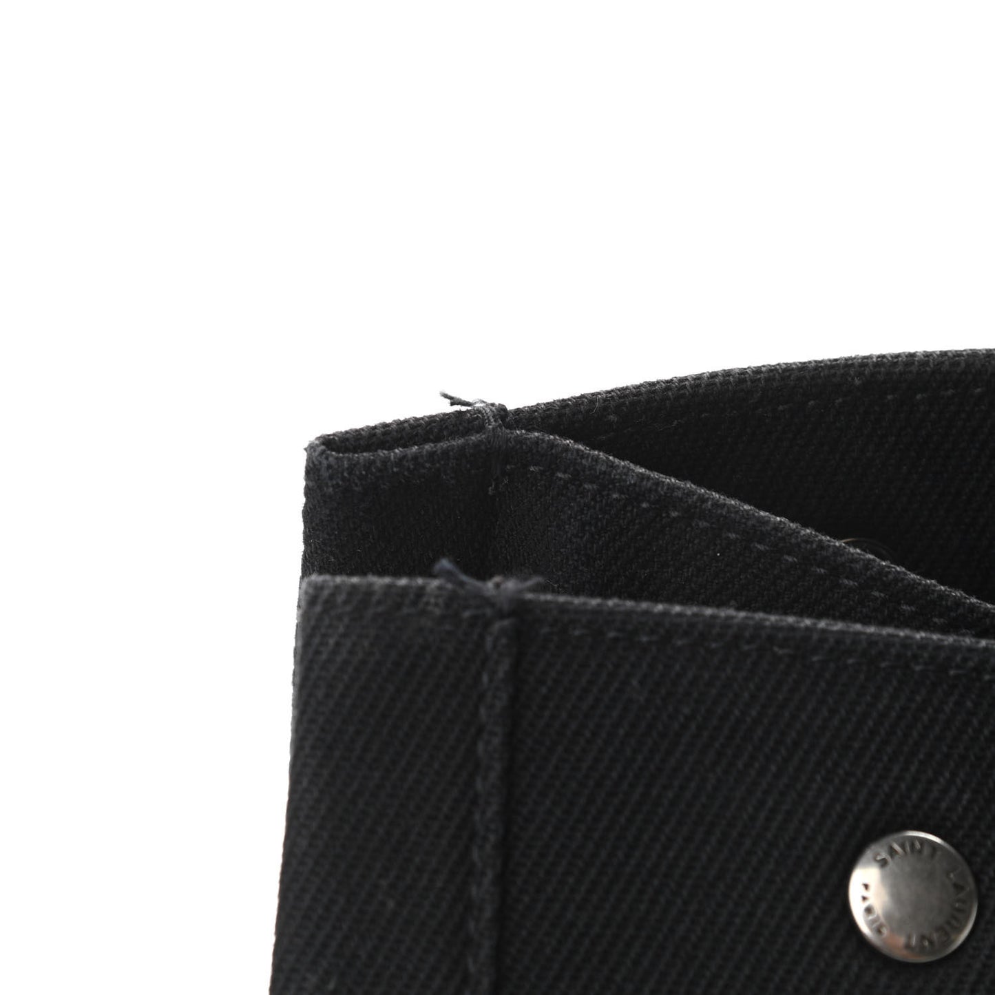 Linen Calfskin Rive Gauche Tote Black