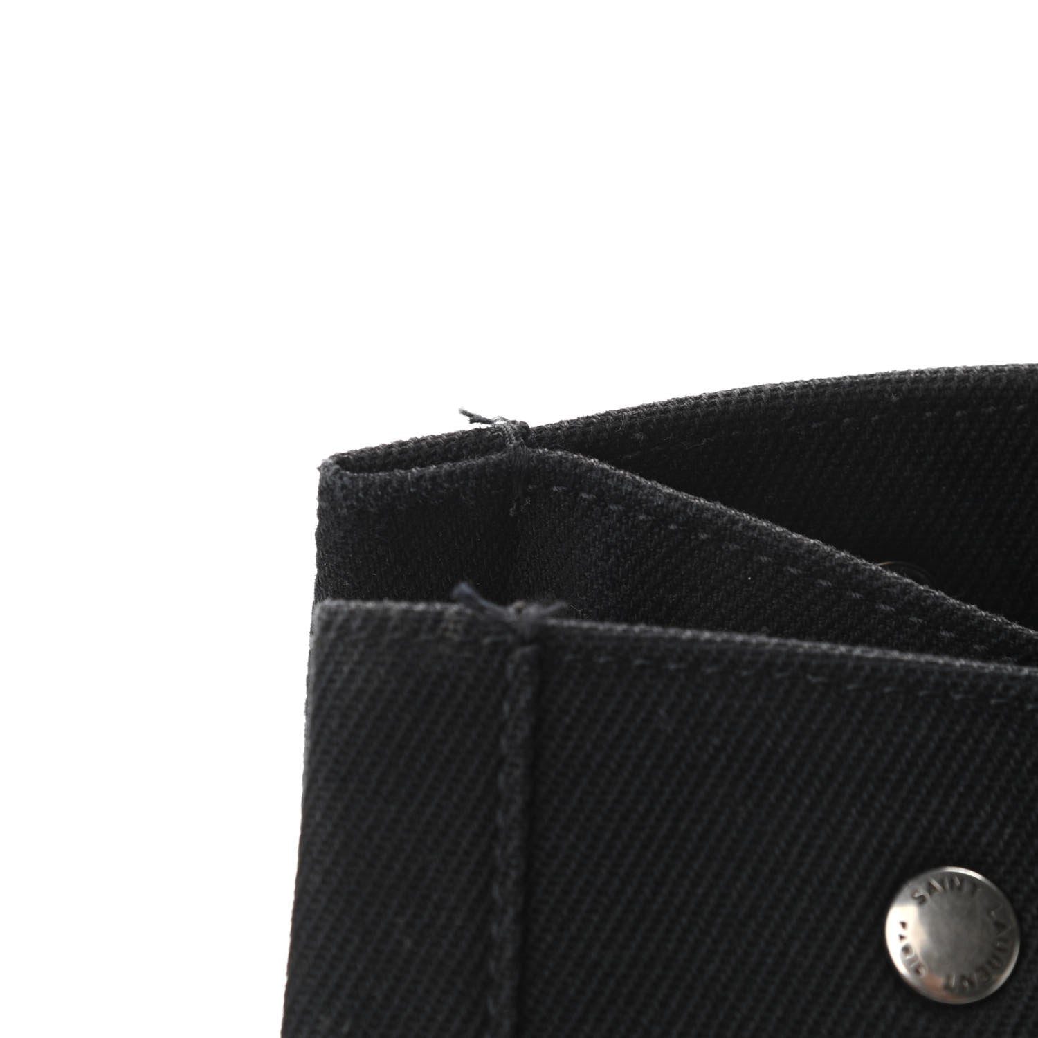 Saint Laurent Linen Calfskin Rive Gauche Tote Black 12 of 12