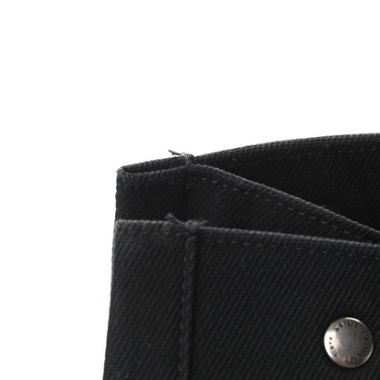 Saint Laurent Linen Calfskin Rive Gauche Tote Black 12 of 12