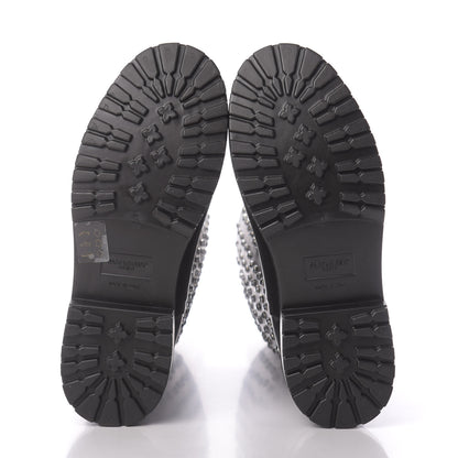Saint Laurent Rubber Crystal Studded Festival Rain Boots 38 Black 5 of 8
