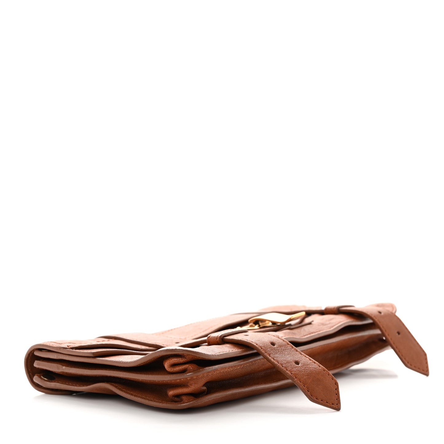 Lambskin PS1 Pochette Clutch Saddle