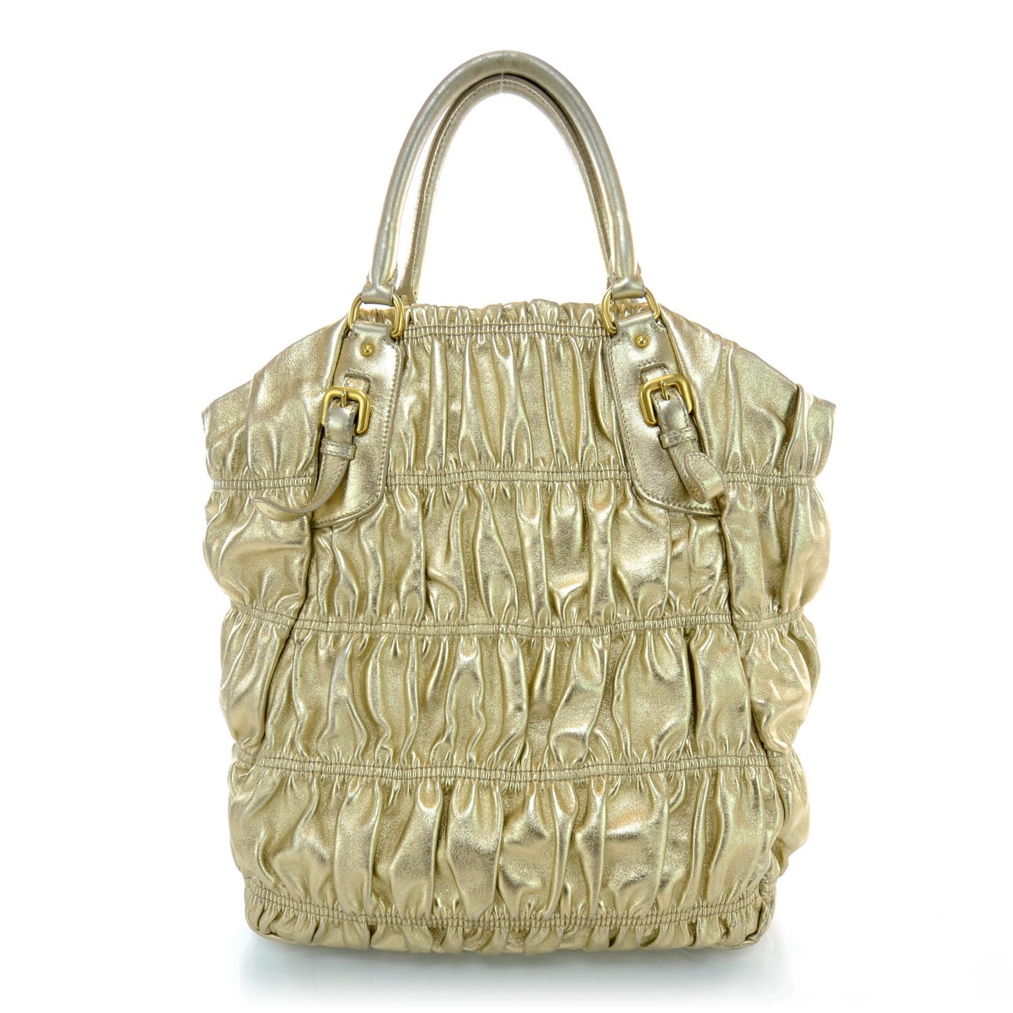 Nappa Gaufre Tote Platino